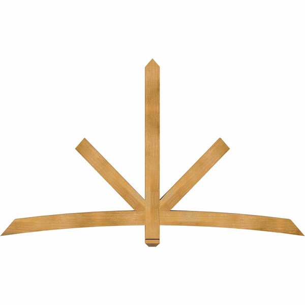 Ekena Millwork Alberta Rough Sawn Timber Gable Bracket, Western Red Cedar, 84"W x 49"H x 4"D x 4"F, 14/12 Pitch GBW084X49X0404ALB00RWR - main